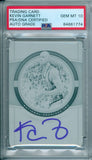 Kevin Garnett 2019 National Treasures #1/1 Black Plate PSA DNA Gem Mint 10 Auto