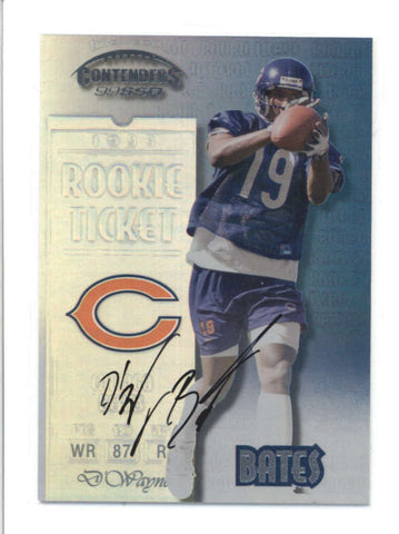 D WAYNE BATES 1999 PLAYOFF CONTENDERS SSD ROOKIE AUTOGRAPH AUTO SP /1825 AB9865