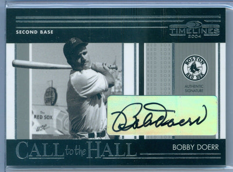 BOBBY DOERR 2004 04 TIMELINES CALL TO THE HALL AUTO AUTOGRAPH SP