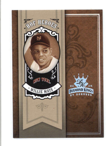 WILLIE MAYS 2005 DIAMOND KINGS #HH-85 HOF HEROES SILVER PARALLEL #06/25 AB9529