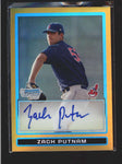 ZACH PUTNAM 2009 BOWMAN CHROME GOLD RERACTOR ROOKIE AUTO #39/50 AC129