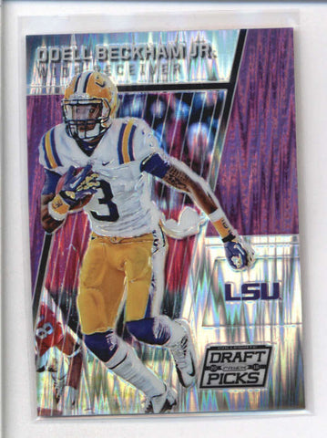 ODELL BECKHAM JR. 2016 PANINI COLLEGIATE DRAFT PICKS PURPLE PRIZM #39/99 AB9025