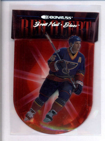 BRETT HULL 1997/98 DONRUSS #5 RED ALERT DIE CUT #4562/5000 AC2472