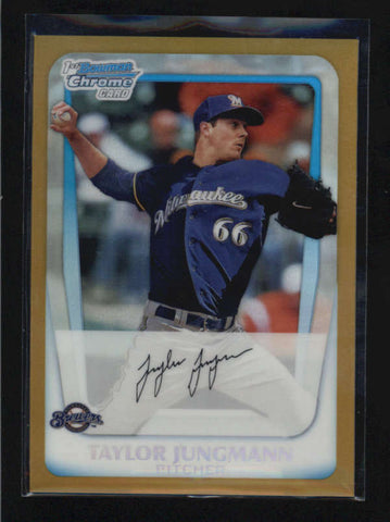 TAYLOR JUNGMANN 2011 BOWMAN CHROME #BDPP51 GOLD REFRACTOR RC #10/50 AB5391