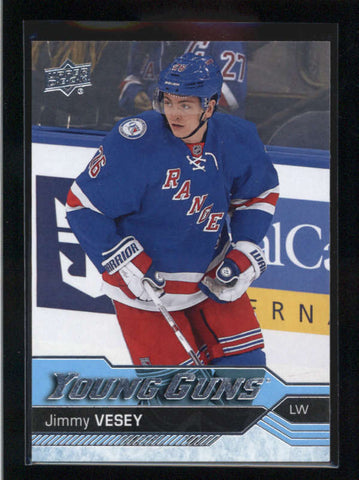 JIMMY VESEY 2016/17 16/17 UPPER DECK #218 UD YOUNG GUNS ROOKIE RC AB9150