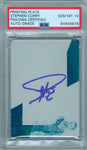 Stephen Curry 2017 Immaculate #1/1 Autograph Cyan Plate PSA DNA Gem Mint 10 Auto