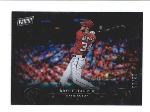 BRYCE HARPER 2017 PANINI BLACK FRIDAY #17 DECOY COLLECTION PARALLEL #/50 AC219