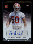 CHRIS BORLAND 2014 PANINI ROOKIES AND STARS LONGEVITY ROOKIE AUTO #120 AB7134