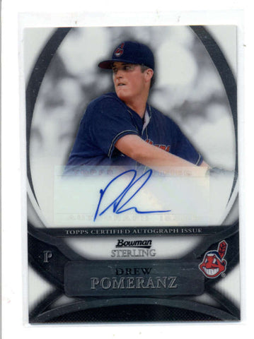 DREW POMERANZ 2010 BOWMAN STERLING ROOKIE AUTOGRAPH AUTO RC AC1076