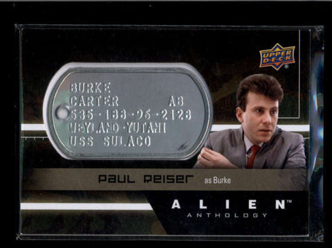 PAUL REISER (BURKE) 2016 UPPER DECK ALIEN ANTHOLOGY SPACE MARINE DOG TAG AB7911