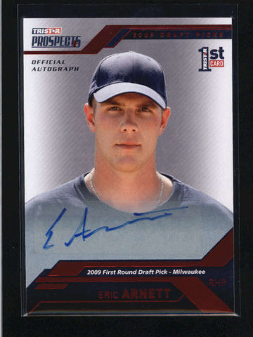 ERIC ARNETT 2009 TRISTAR PROSPECTS RED ROOKIE AUTOGRAPH AUTO #2/5 AC1395