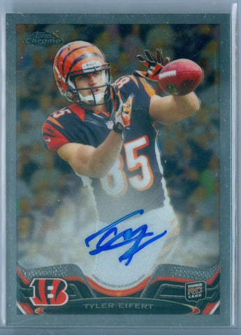 TYLER EIFERT 2013 TOPPS CHROME RC ROOKIE AUTO AUTOGRAPH SP/600