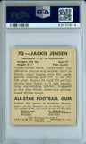 JACKIE JENSEN 1948 LEAF RED BACKGROUND JACKEY ERROR#73 PSA 4