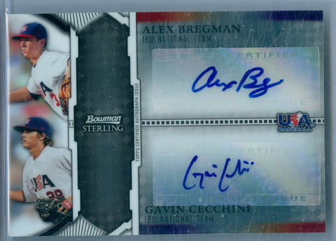 ALEX BREGMAN / CECCHINI 2011 BOWMAN STERLING RC ROOKIE AUTO AUTOGRAPH SP/299