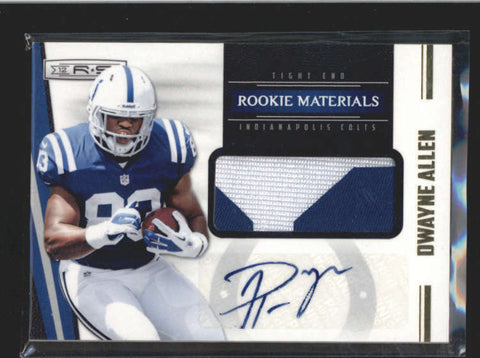 DWAYNE ALLEN 2012 ROOKIES and STARS GOLD PATCH AUTOGRAPH AUTO RC #49/49 AC234