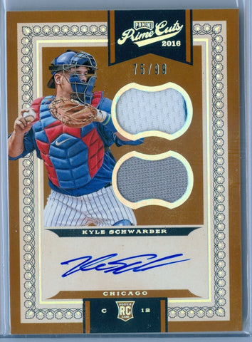 KYLE SCHWARBER 2016 PRIME CUTS RC ROOKIE JERSEY AUTO AUTOGRAPH SP/99