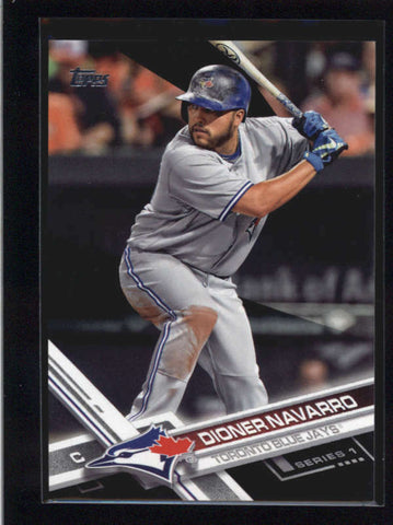 DIONER NAVARRO 2017 TOPPS SERIES 1 #104 BLACK PARALLEL #04/66 AB8861