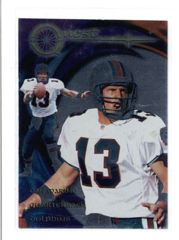 DAN MARINO 1997 COLLECTOR'S EDGE #10 QUEST INSERT #0052/1000 AC682