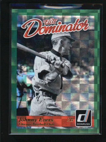 JOHNNY EVERS #2014 DONRUSS ELITE DOMINATORS GOLD PARALLEL #24/25 AB6380