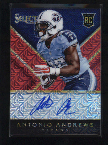 ANTONIO ANDREWS 2014 PANINI SELECT RED MOJO PRIZM ROOKIE AUTO #04/15 AB5811