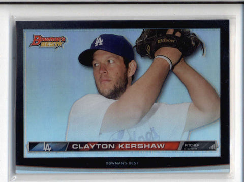 CLAYTON KERSHAW 2015 BOWMAN'S BEST #HDH-CKE HI DEF HERITAGE REFRACTOR  AC592