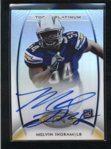 MELVIN INGRAM 2012TOPPS PLATINUM REFRACTOR ROOKIE AUTOGRAPH AUTO RC AB9848