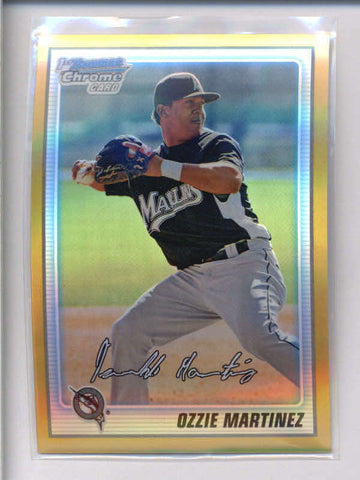 OZZIE MARTINEZ 2010 BOWMAN CHROME #BCP184 GOLD REFRACTOR ROOKIE #04/50 AC1376