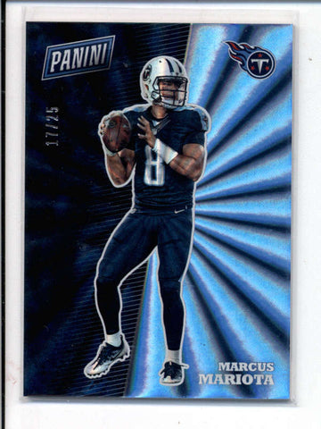 MARCUS MARIOTA 2017 PANINI THE NATIONAL THICK STOCK RAINBOW SPOKES #17/25 AC954