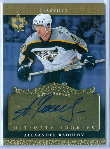 ALEXANDER RADULOV 2006-07 ULTIMATE RC ROOKIE AUTO AUTOGRAPH SP/299