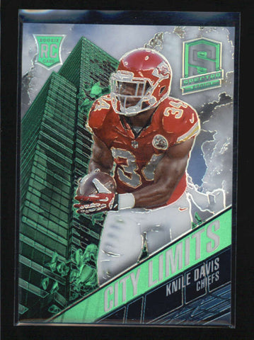 KNILE DAVIS 2013 PANINI SPECTRA #69 RARE GREEN CITY LIMITS ROOKIE RC #1/5 AB6958