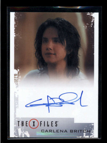 CARLENA BRITCH AS JULIET BOCANEGRA 2018 THE X FILES AUTOGRAPH AUTO AC2490