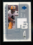 BRETT FAVRE 2001 UD GRADED GAME USED WORN JERSEY (GREEN BAY PACKERS) AC1211