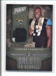 LEONARD FOURNETTE 2017 PANINI SALUTE TO SERVICE ROOKIE TOWEL RELIC AC321