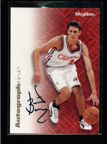 BRENT BARRY 1996/97 SKYBOX AUTOGRAPHICS ON CARD AUTOGRAPH AUTO AC1663