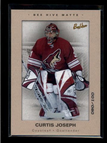 CURTIS JOSEPH 2005/06 UD BEE HIVE #69 MATTE FRAMED PARALLEL #080/100 AB7707