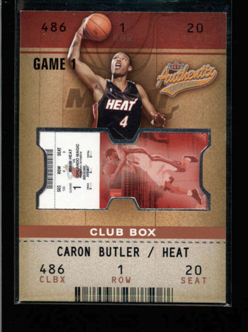 CARON BUTLER 2002/03 FLEER AUTHENTIC #106 CLUB BOX ROOKIE #096/100 AC1581