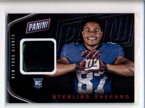 STERLING SHEPARD 2016 PANINI THE NATIONAL ROOKIE USED WORN GLOVE RELIC RC AB7532