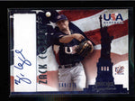 ZACK COZART 2007 USA TEAM BASEBALL ROOKIE AUTOGRAPH AUTO RC #149/275 AC1181