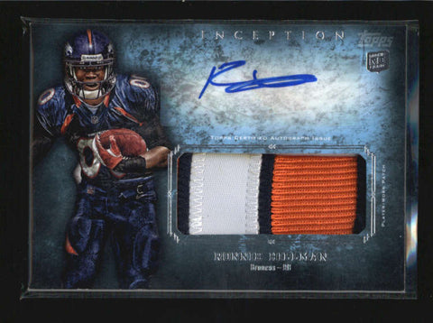 RONNIE HILLMAN 2012 TOPPS INCEPTION ROOKIE 3-CLR PATCH AUTOGRAPH AUTO AB6231