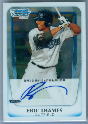 ERIC THAMES 2011 BOWMAN CHROME RC ROOKIE AUTO AUTOGRAPH SP