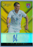 CLINT DEMPSEY 2015 PANINI SELECT GOLD REFRACTOR AUTO AUTOGRAPH SP/10