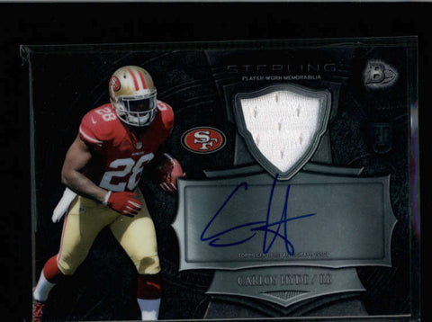 CARLOS HYDE 2014 BOWMAN STERLING ROOKIE JERSEY AUTOGRAPH AUTO RC  AB8614