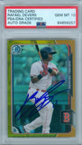 Rafael Devers 2015 Bowman Chrome Gold Refractor #/50 RC PSA DNA Gem Mint 10 Auto