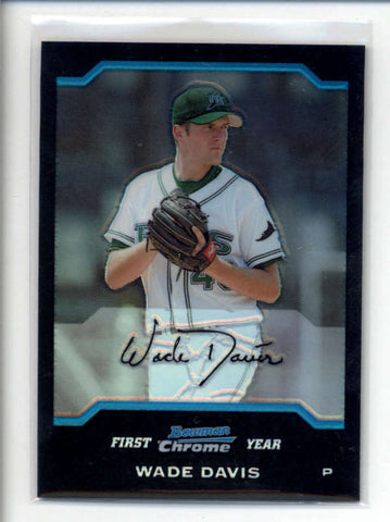 WADE DAVIS 2004 BOWMAN CHROME DRAFT PICKS #75 ROOKIE RC REFRACTOR AB7050