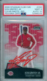 Ken Griffey Jr 2000 TSC Chrome Clear Shots Refractor #CS9 PSA DNA MINT 9 Auto 10