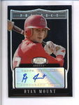 RYAN MOUNT 2007 BOWMAN STERLING BLACK REFRACTOR ROOKIE AUTO #22/25 AC1445