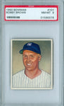 BOBBY BROWN 1950 BOWMAN #201 PSA 8 ( OLD LABEL )