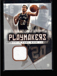 MANU GINOBILI 2004/05 FLEER SHOWCASE PLAYMAKERS GAME USED WORN JERSEY AC1909