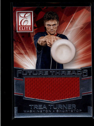 TREA TURNER 2015 PANINI ELITE FUTURE THREADS JUMBO USED WORN JERSEY RC AB8051