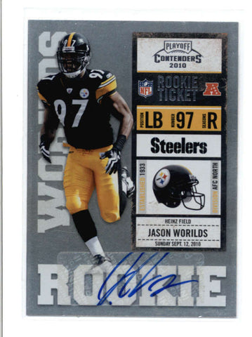 JASON WORILDS 2010 CONTENDERS #145 ROOKIE TICKET AUTOGRAPH AUTO RC AC636